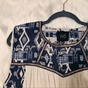 Anthropologie W5 Embroidered Sleveless Top